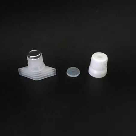 Aluminium foil sealed spout cap for medical bag Aluminium foil sealed spout cap for medical bag